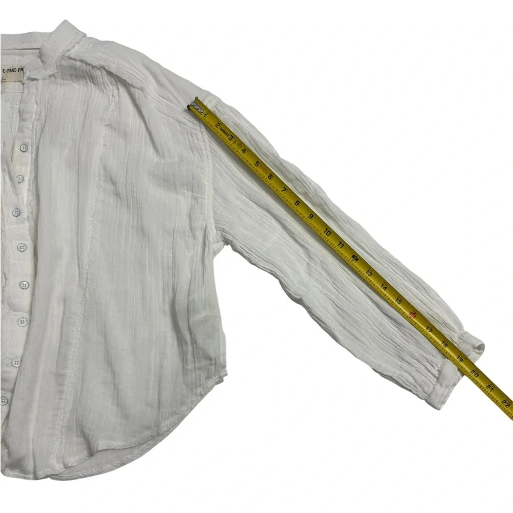 Free People Valley Double Cloth‎ Shirt, Size SMALL